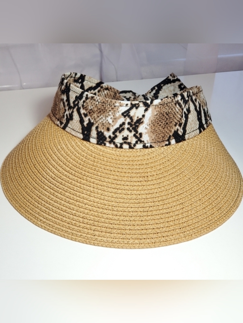 Sun Visor - Snake Print Band